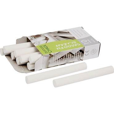 WHITE CHALK 10 PCS BOX