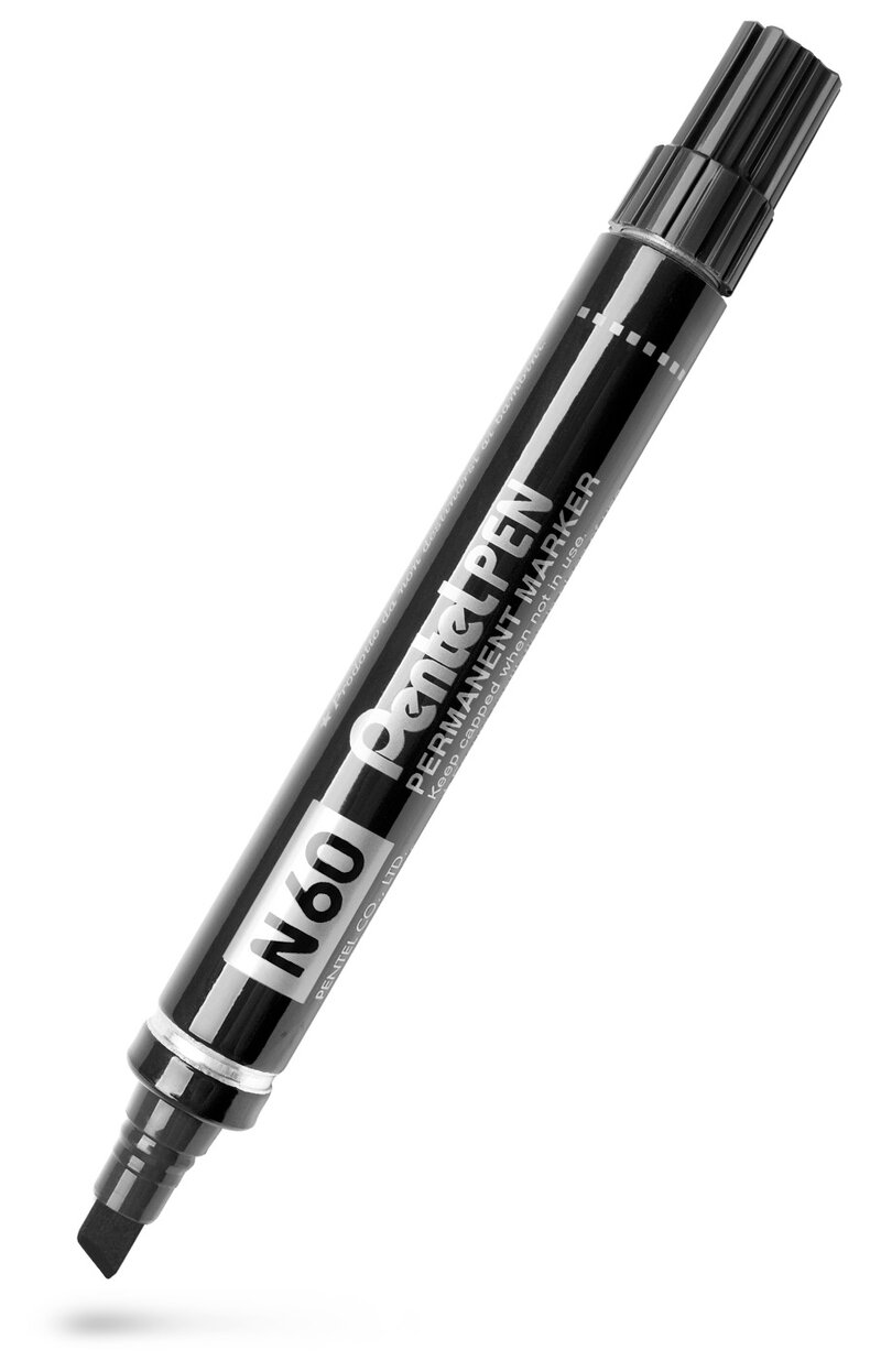 Märkpenna perm. PENTEL N60 sned svart