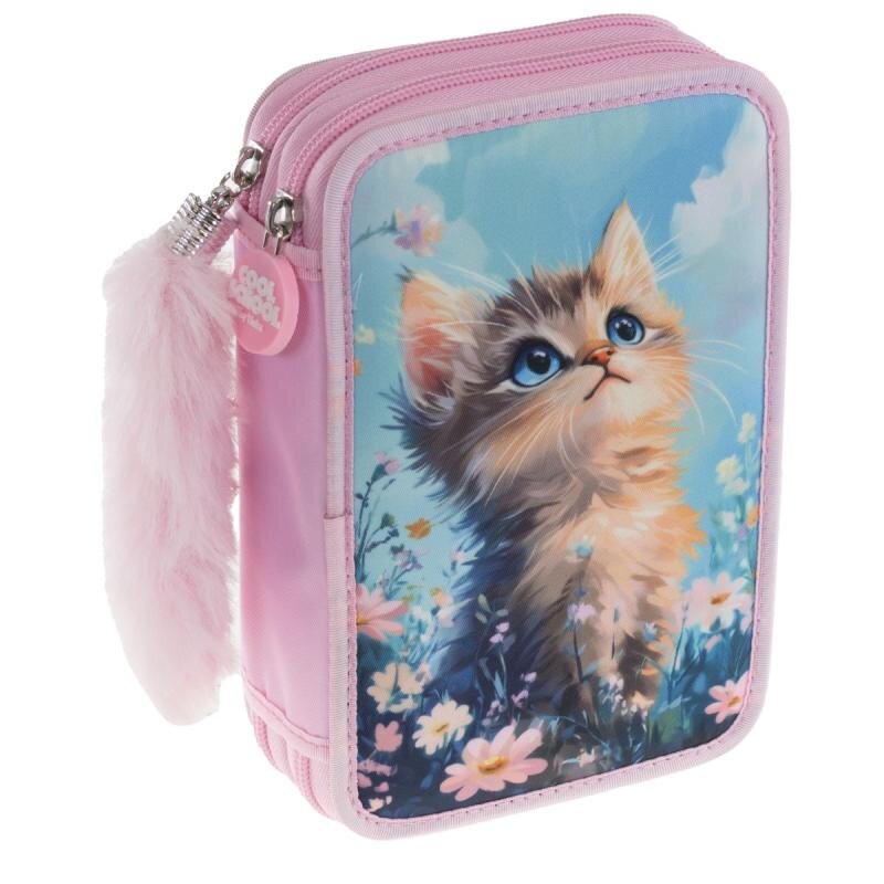 Pennfodral dubbelt Katt