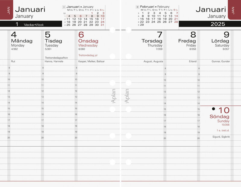 Systemkalender Pocket Executive Almanacksförlaget