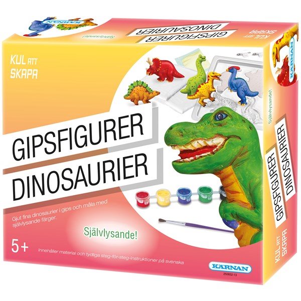 Gipsfigurer Dinosaurier