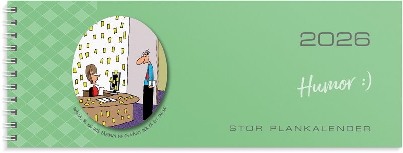 Kalender 2026 Stor Plankalender Humor