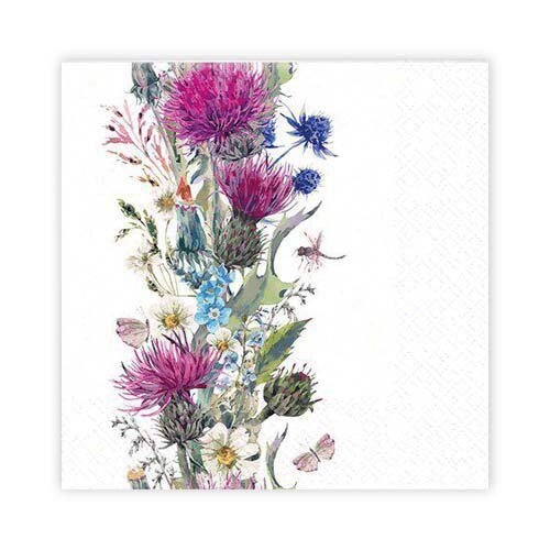 Kaffeservett 20p Blomsterranka