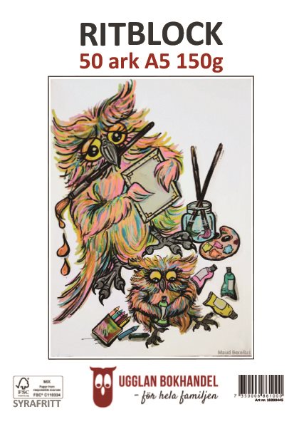 Ritblock A5 50ark syrafritt spiral