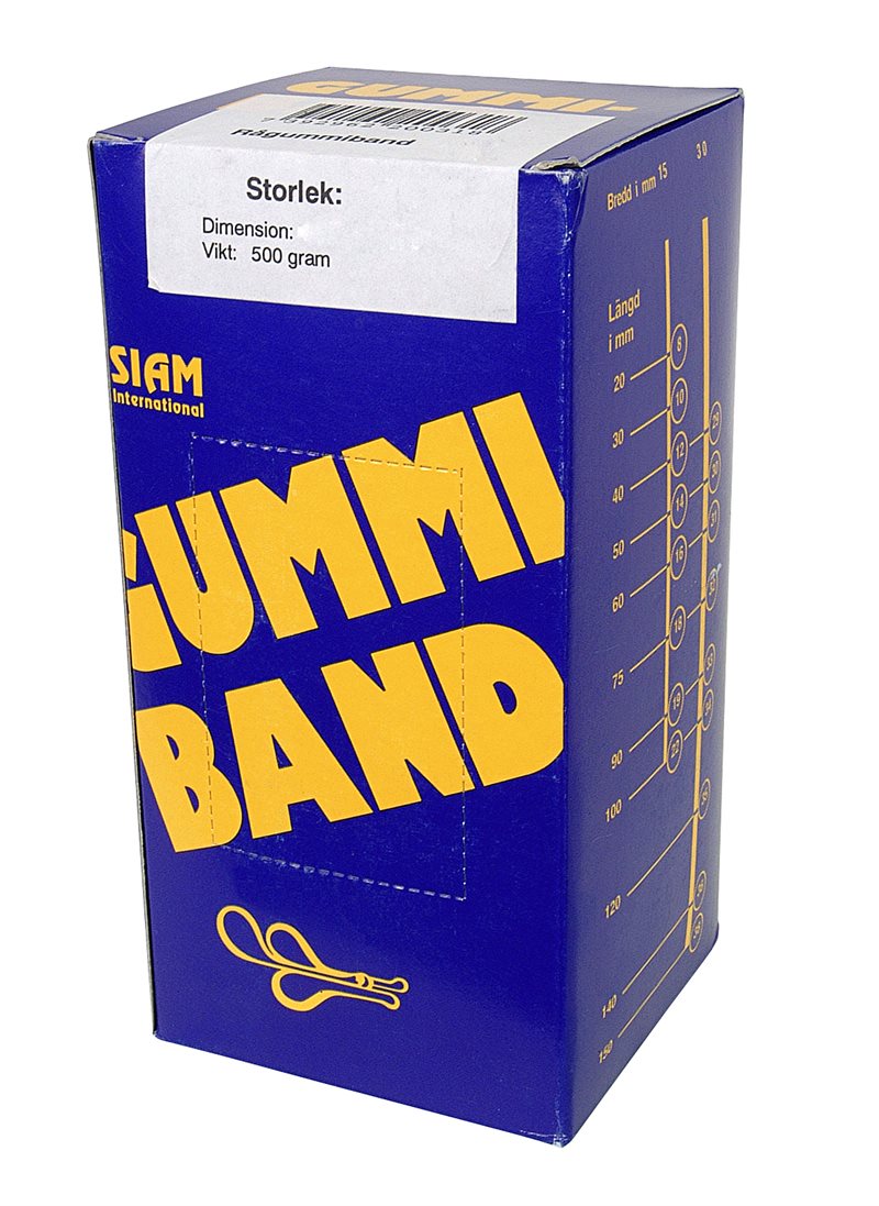 Gummiband nr. 66  120x6,0mm (500g)