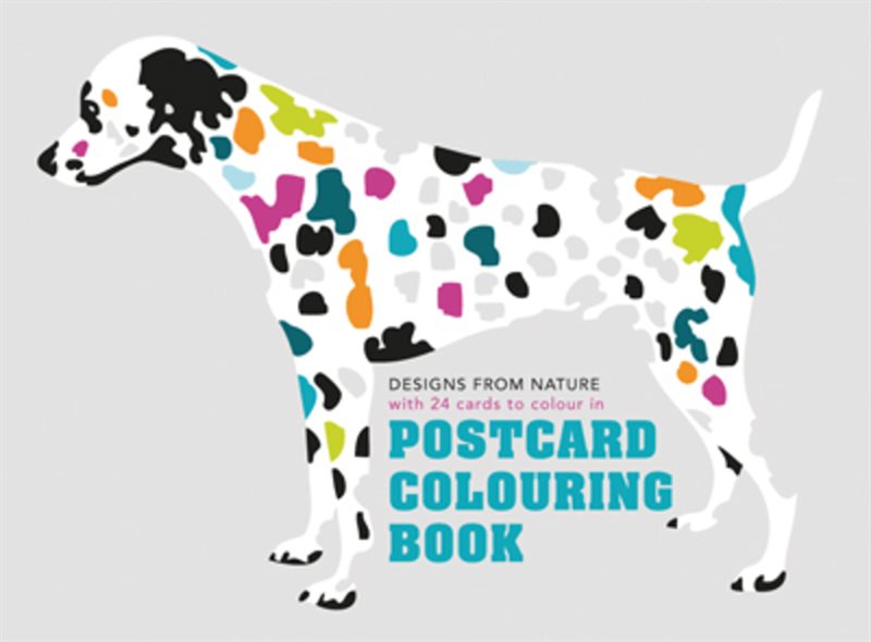 Postcard colouring book - designs from nature