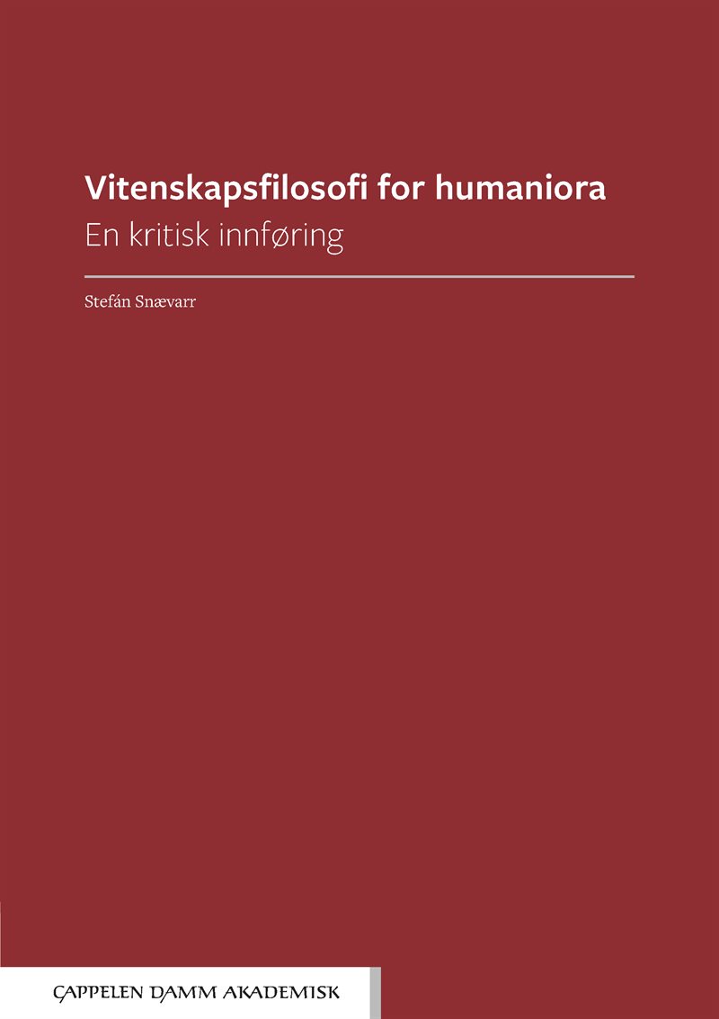 Vitenskapsfilosofi for humaniora : en kritisk innføring