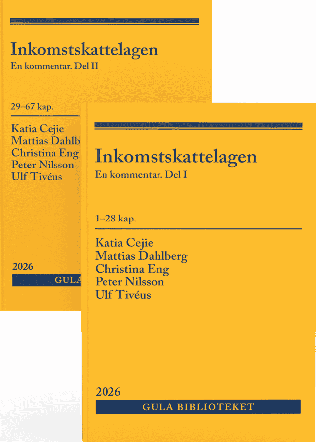 Inkomstskattelagen : en kommentar. Del I och del II