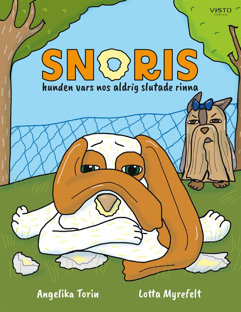 Snoris, hunden vars nos aldrig slutade rinna