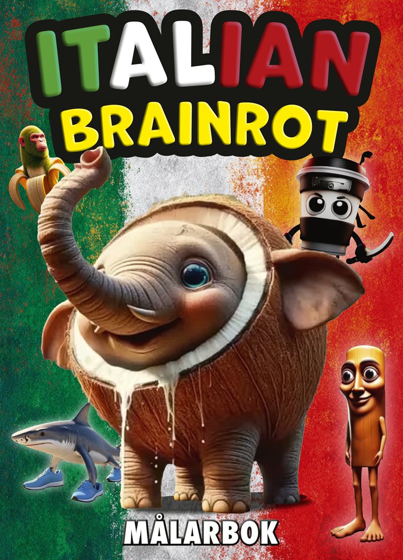 Italian brainrot målarbok