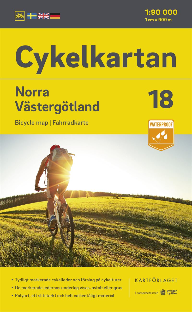 Cykelkartan Blad 18 Norra Västergötland 2023-2025