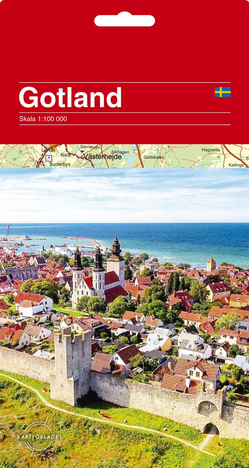 Gotland karta 1:100 000 Kartförlaget