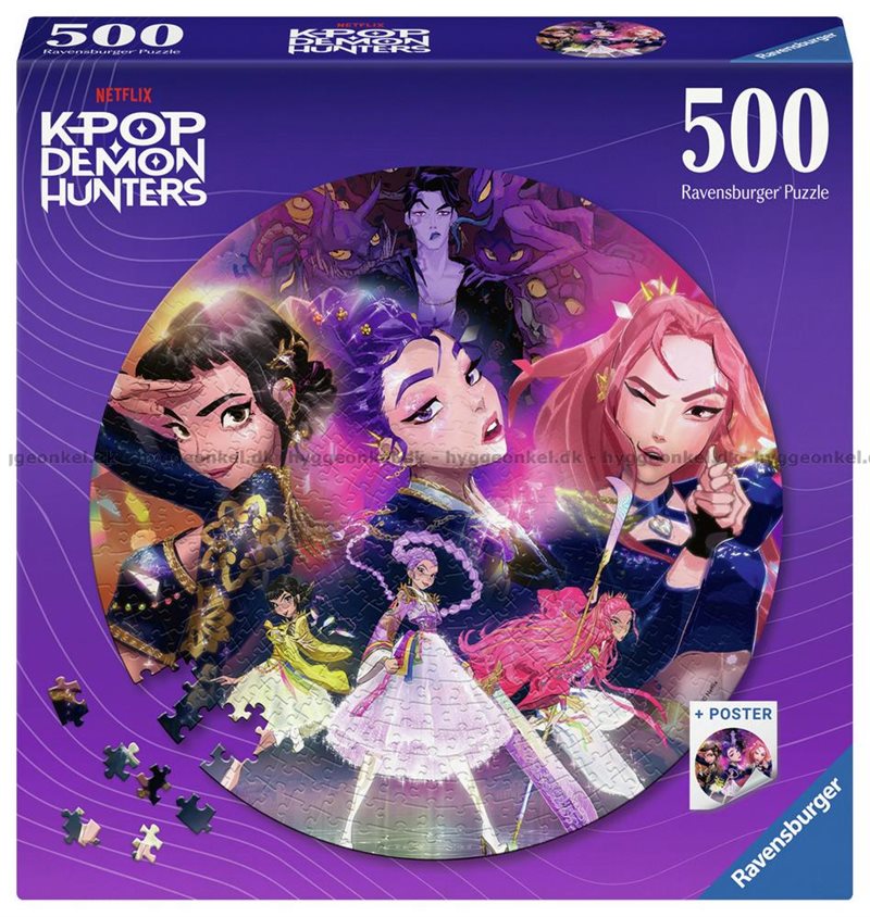 Pussel - Kpop Demon Hunters, 500 bit runt