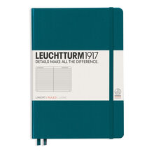 Leuchtturm 1971  NOTEBOOK A5 Hard Ruled Pacific Green