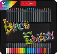 Färgpennset 24p i metallask Faber Castell