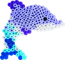 Pärlplatteset delfin