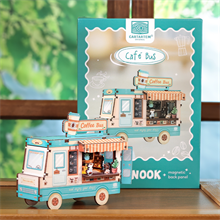 Mini Book Nook: Cafe Bus