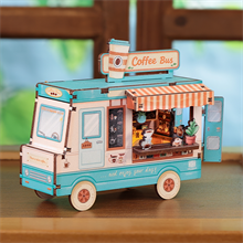 Mini Book Nook: Cafe Bus