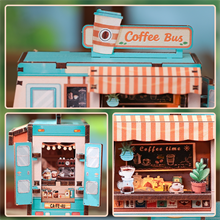 Mini Book Nook: Cafe Bus