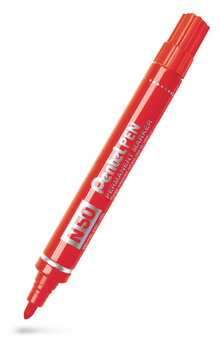 Märkpenna perm. PENTEL N50 rund röd