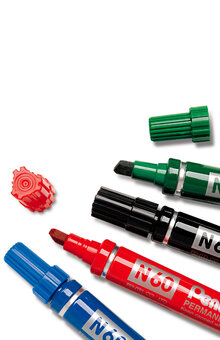 Märkpenna perm. PENTEL N60 sned svart