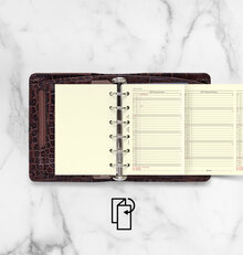 Filofax Pocket Refill 2027 Årsplan. Språk svensk/dansk/norsk