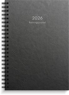 Kalender 2026 Bokningsjournalen svart kartong