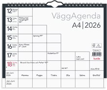 Väggkalender 2026 Väggagenda A4