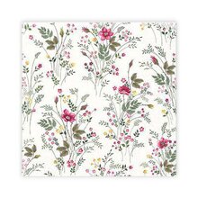 Kaffeservett 20p Småblomster rosa
