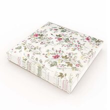 Kaffeservett 20p Småblomster rosa