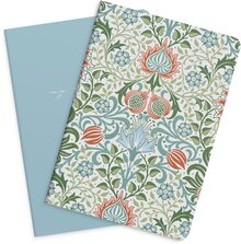 Notebook Blue & Flower 2 pack