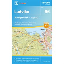 66 Ludvika Sverigeserien Topo50 : Skala 1:50 000