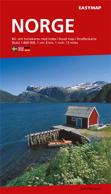 Norge EasyMap Kartförlaget 1:800 000